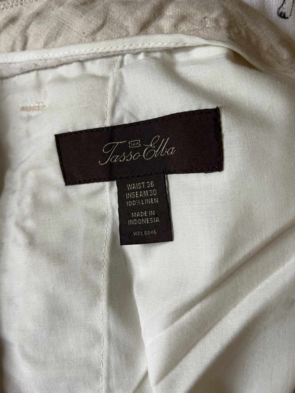 Mens Tasso Elba drawstring pants sz 36 - Picture 3 of 3